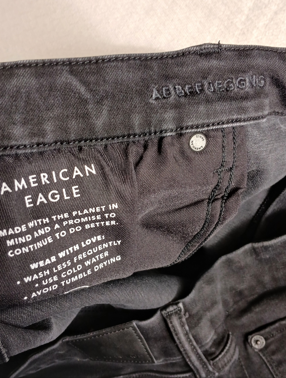 aeo ♡ bff jegging luxe stretch black xl indie sleaze whimsigoth comfort minimal - Picture 9 of 11